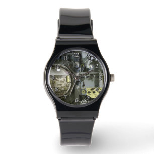 uitkomen op een oude retro-onderzeeër horloge