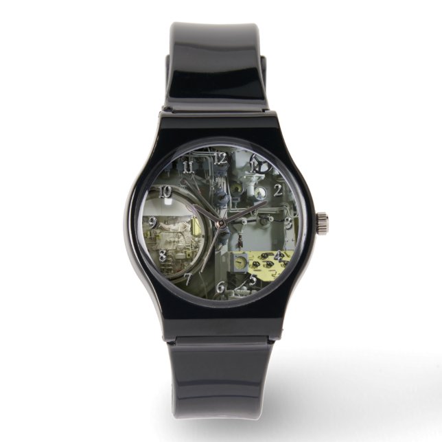 uitkomen op een oude retro-onderzeeër horloge (Voorkant)