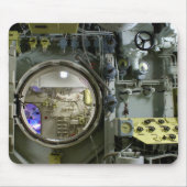 uitkomen op een oude retro-onderzeeër muismat (Voorkant)