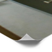 uitkomen op een oude retro-onderzeeër poster (Hoek)