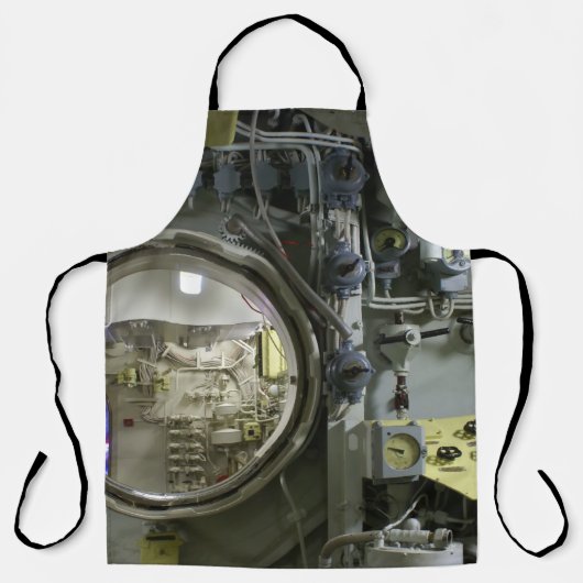 uitkomen op een oude retro-onderzeeër schort (Voorkant)