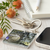 uitkomen op een oude retro-onderzeeër sleutelhanger (Voorkant Rechts)