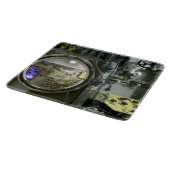 uitkomen op een oude retro-onderzeeër snijplank (Hoek)