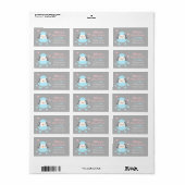 Uitkomende Pinguïn Baby Shower Bedankt Labels (Full Sheet)