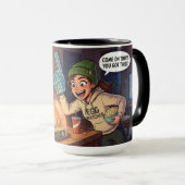 Uitkomst Dag Mok - Ei Horloge Koffiekopje (Voorkant rechts)