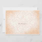 Uitkondiging van de geboorte van een roze klassiek aankondiging (Achterkant)