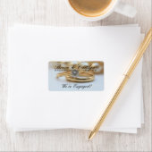 Uitkondiging van verloving voor diamanten etiket (Insitu)