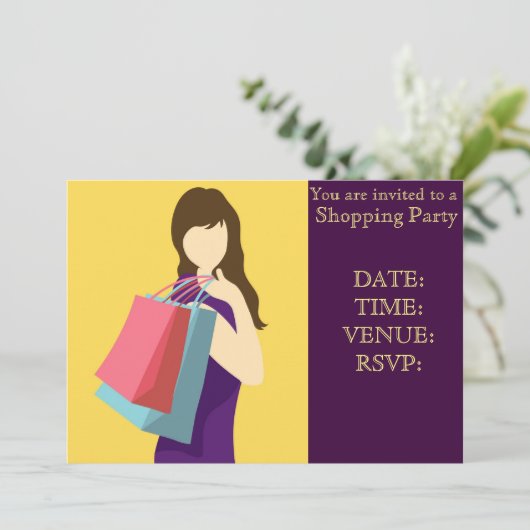 Uitkoopfeest voor meisjes kaart (Staand voorkant)