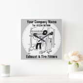 Uitlaat- en bandfitters vierkante klok (Huis)