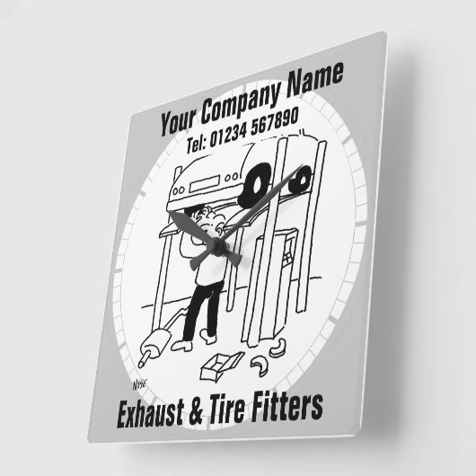 Uitlaat- en bandfitters vierkante klok (Hoek)