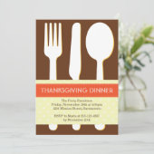 Uitlaatplaats oranje bruine Thanksgiving Kaart (Staand voorkant)