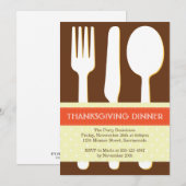 Uitlaatplaats oranje bruine Thanksgiving Kaart (Voorkant / Achterkant)