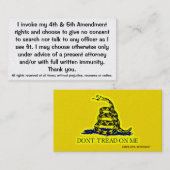 Uitlegging van de kaarten voor constitutionele rec visitekaartje (Voorkant / Achterkant)