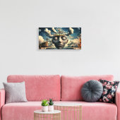 Uitlijning van watergaten Uitgerekt Canvas Afdrukk (Insitu (Woonkamer))