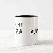 Uitlijningsprobleem Minimalistische Keramiek Tweekleurige Koffiemok (Center)