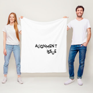 Uitlijningsprobleem Minimalistische Oversized Zach Fleece Deken