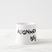 Uitlijningsprobleem Minimalistische Reset Espresso Kop (Voorkant)