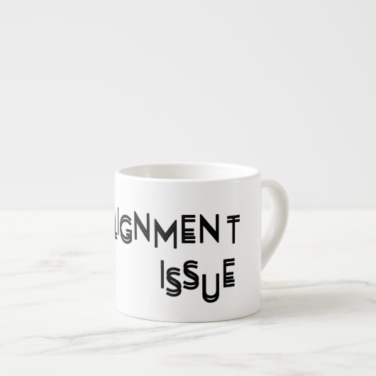Uitlijningsprobleem Minimalistische Reset Espresso Kop (Voorkant rechts)