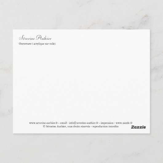 Uitloop Briefkaart (Achterkant)