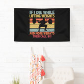  uitloopgym als ik sterf terwijl het gewicht optil spandoek (Insitu)