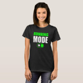 Uitloopmodus op werkuitfitnessmodus t-shirt (Voorkant volledig)