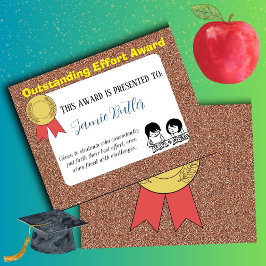 Uitmuntend inspanningscertificaat middenschool