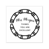 Uitmuntende afgestudeerden van gekringde krayons R Zelfinktende Stempel (Design)