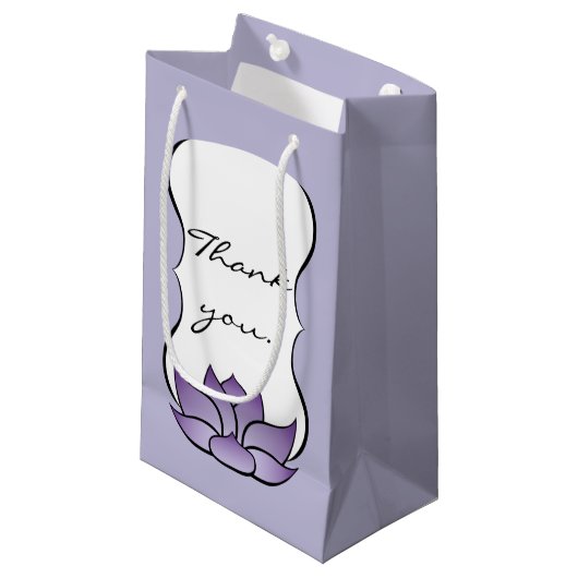 Uitmuntende Lotus in Paarse Cadeautas (Voorkant Gekanteld)