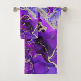 Uitmuntende Paarse Violet Gold Bad Handdoek