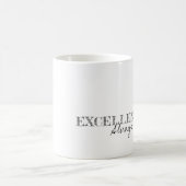 Uitmuntendheid Altijd Inspiratie Moderne Typografi Magische Mok (Center)