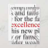 Uitmuntendheid Briefkaart (Voorkant / Achterkant)