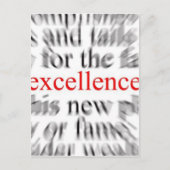 Uitmuntendheid Briefkaart (Voorkant)