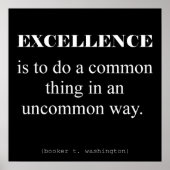 Uitmuntendheid Poster (Voorkant)