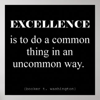 Uitmuntendheid Poster