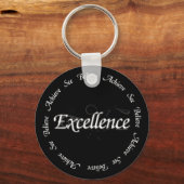 Uitmuntendheid - zie geloof bereiken sleutelhanger (Voorkant)