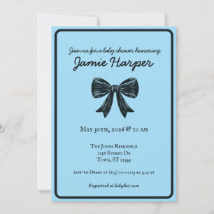 Uitnodigen Baby shower buigen Kaart