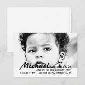 Uitnodigen - Draaien 2! Kaart (Voorkant / Achterkant)