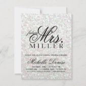 Uitnodigen - Glit Fab toekomstige mevrouw Iridesce Kaart (Voorkant)