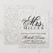 Uitnodigen - Glit Fab toekomstige mevrouw Iridesce Kaart (Voorkant / Achterkant)