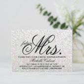 Uitnodigen - Glit Vrijgezellenfeest toekomst Mrs.I Kaart (Staand voorkant)