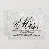 Uitnodigen - Glit Vrijgezellenfeest toekomst Mrs.I Kaart (Voorkant / Achterkant)