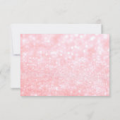 Uitnodigen - Lichte Roze Glit Vrijgezellenfeest to Kaart (Achterkant)