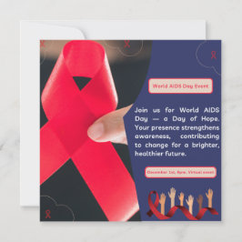 Uitnodigen tot verandering: Help Aids Day Awarenes Kaart
