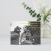 Uitnodigen van gepersonaliseerd afstuderen kaart (Staand voorkant)