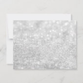 Uitnodigen - Verlicht Zilveren Glit Fab Ms.Mrs Vri Kaart (Achterkant)