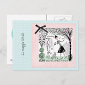 Uitnodigen voor een verjaardagsfeestje uitnodiging briefkaart (Voorkant / Achterkant)