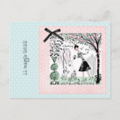 Uitnodigen voor een verjaardagsfeestje uitnodiging briefkaart (Voorkant)