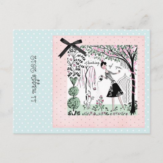 Uitnodigen voor een verjaardagsfeestje uitnodiging briefkaart (Voorkant)