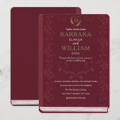  uitnodigen voor een weddenschap over bibliotheken kaart (Voorkant / Achterkant)