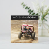 Uitnodigen voor Mudfest vuile Dunebuggy 4x4 racing Kaart (Staand voorkant)